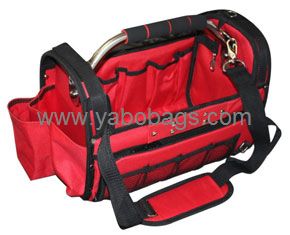 Red Tubular Handle Tool Bag